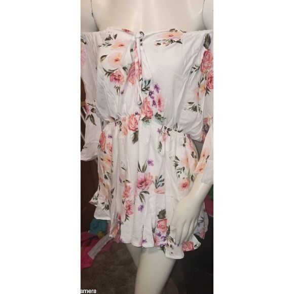 White Birch Floral Romper - Picture 3 of 4